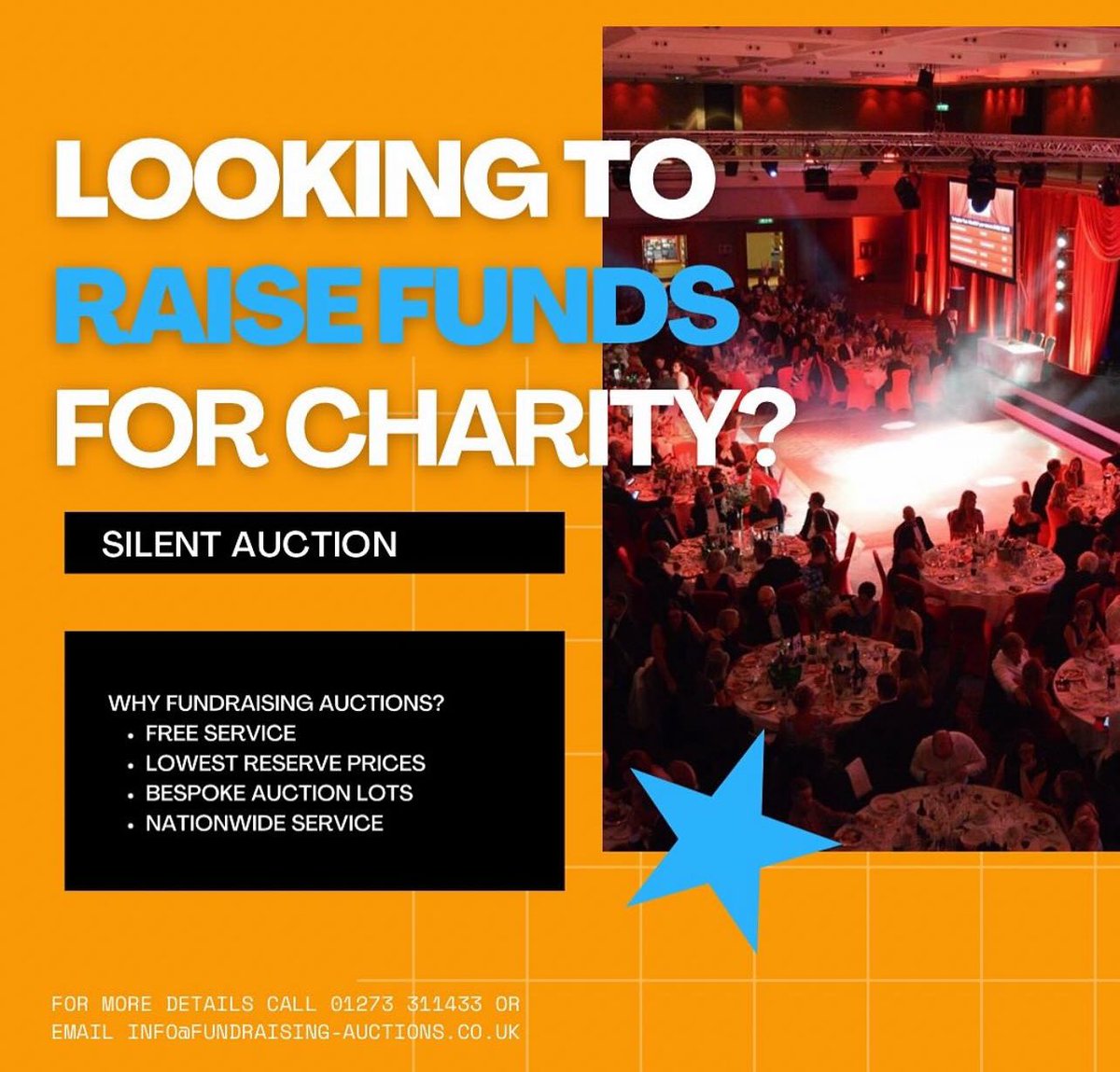 Maximise your fundraising with our free silent auction service! 

This is a sealed paper based brochure complete with fantastic auction prizes, guaranteed to raise vital funds for your charity.

Get in touch for more details!

💬 Send us a DM
🌍 fundraising-auctions.co.uk