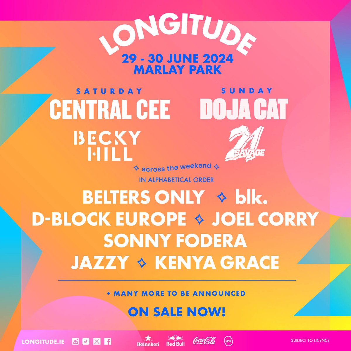 #Longitude2024 is officially on sale now! 🔥 ⭐️ 2-DAY / 1-DAY tickets available from Ticketmaster at bit.ly/LONGITUDE-2024