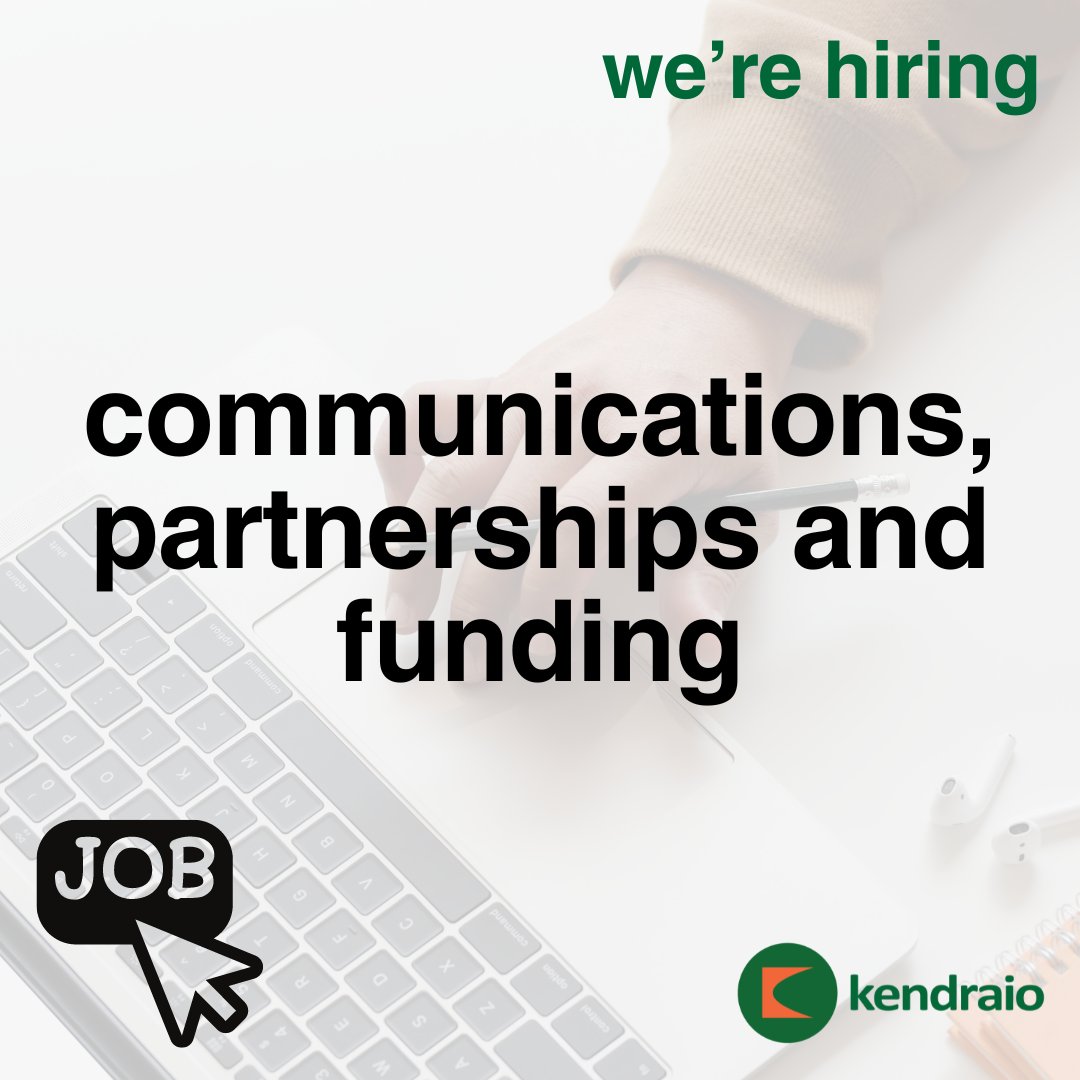 We're hiring: Communications, Partnerships and Funding Kendraio is looking to hire up to two part-time employees to provide support across communications, partnerships and funding. More info: kendra.io/jobs Kendraio is a nonprofit research project. #hiring #jobs