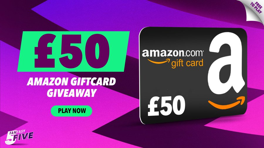 Fantasy5Jackpot's tweet image. QUICKFIRE COMP! 🚨

Win a £50 Amazon gift card by predicting ONE player to beat their fantasy footy points target this round! 🎯

To Enter:
1⃣ Comment your player
2⃣ RT &amp;amp; Follow
3⃣ Enter the round ➡️ bit.ly/3DFQ4Fb

Deadline: SATURDAY 3rd Feb 3:00pm GMT ⏰