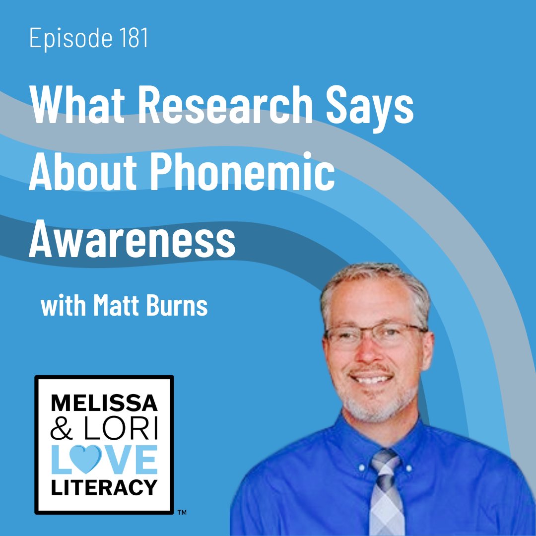 Another Friday, and another NEW EPISODE! 💙 Do you have questions about phonemic awareness instruction? Matt Burns answers questions about what the research says and what it does not. 🎧 Listen: hubs.la/Q02fr1gt0 📺Watch: hubs.la/Q02fqLps0
