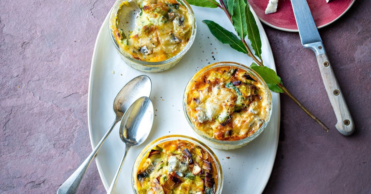 Flan au poireau et au bleu de Bresse buff.ly/2I06lvp