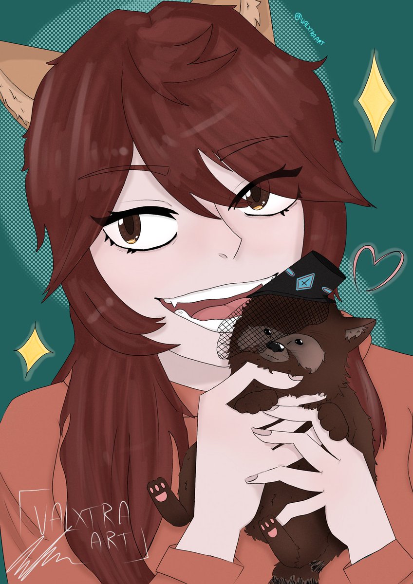 ValxtraArt's tweet photo. This one goes out to my Kamioshi, Wanchi~! With a cheeky lil self insert too hehe 😋
@WanChiTheYokai 💛🫶
#ArtChi #indieVtuber #EnVtuber https://t.co/SmzUnU8N4J