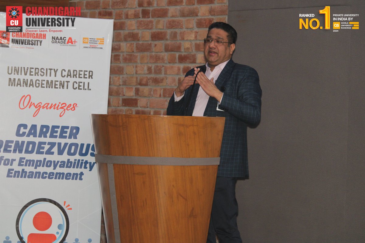 Chandigarh_uni's tweet photo. 🎓Chandigarh University's 'Career Rendezvous For Employability Enhancement' event on Jan 25, 2024, was a hit for legal minds.

👥 Thanks to all speakers and participants for making it a success! Swipe left for event highlights. #CUEvent #LegalCareer #SuccessStory https://t.co/AmbhOrZV3d