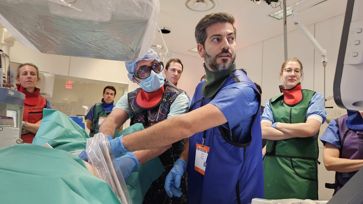 An action-packed second day of the ESIR course on ablation! Participants got to practice their skills in various procedures during the in-vivo animal lab workshops and simulator training. Thank you to the hosts, faculty, and the team at @IHUStrasbourg! esir.org