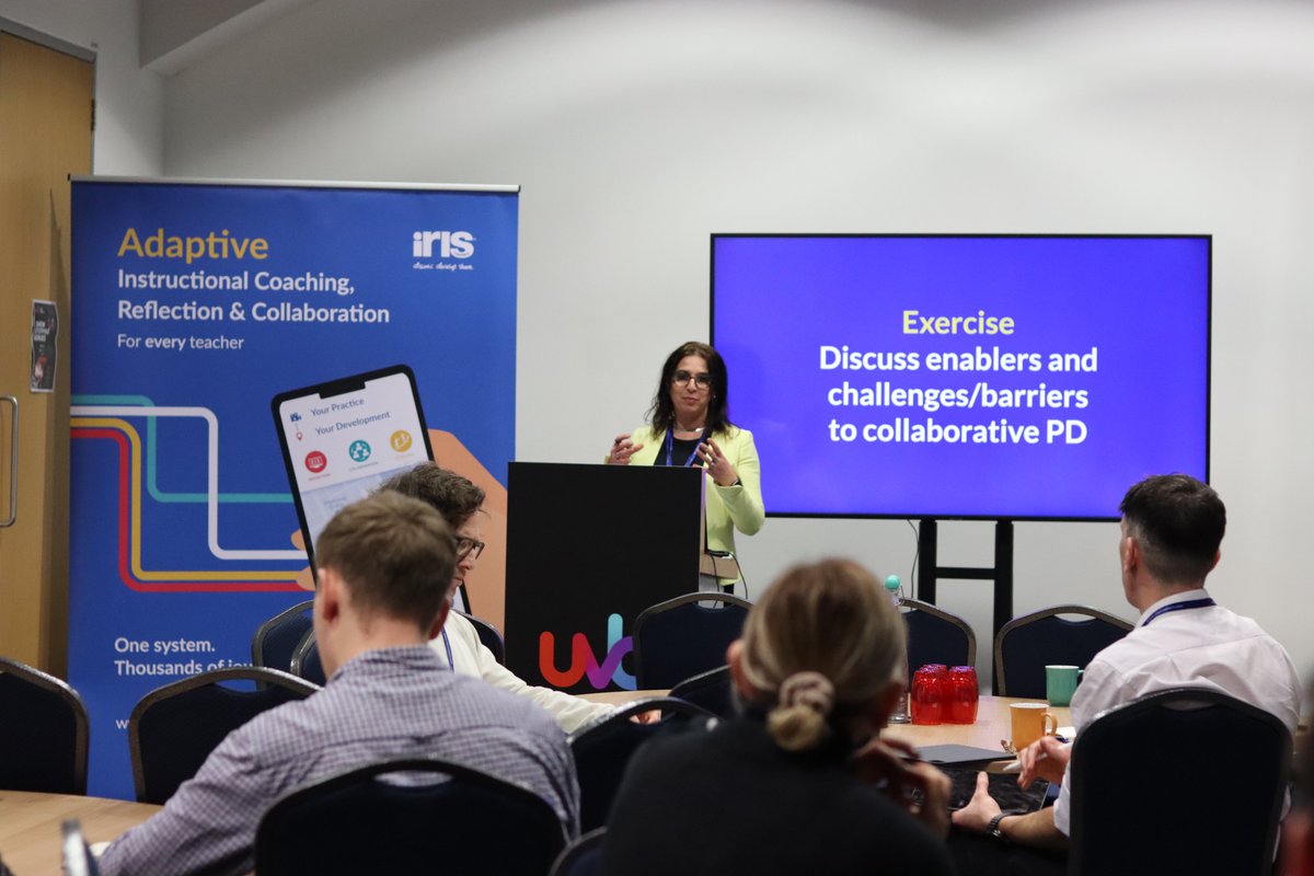 Our hands-on workshops are underway! <a href="/IRIS_Founder/">Andy Newell</a>  with AI for adaptive PD at scale, <a href="/HughesHaili/">Dr Haili Hughes FRSA</a> on adaptive instructional coaching and <a href="/Vesna_IRISC/">Vesna Belogaska</a> exploring sustainable collaborative PD and lesson study! #UnityEd2024 #PD