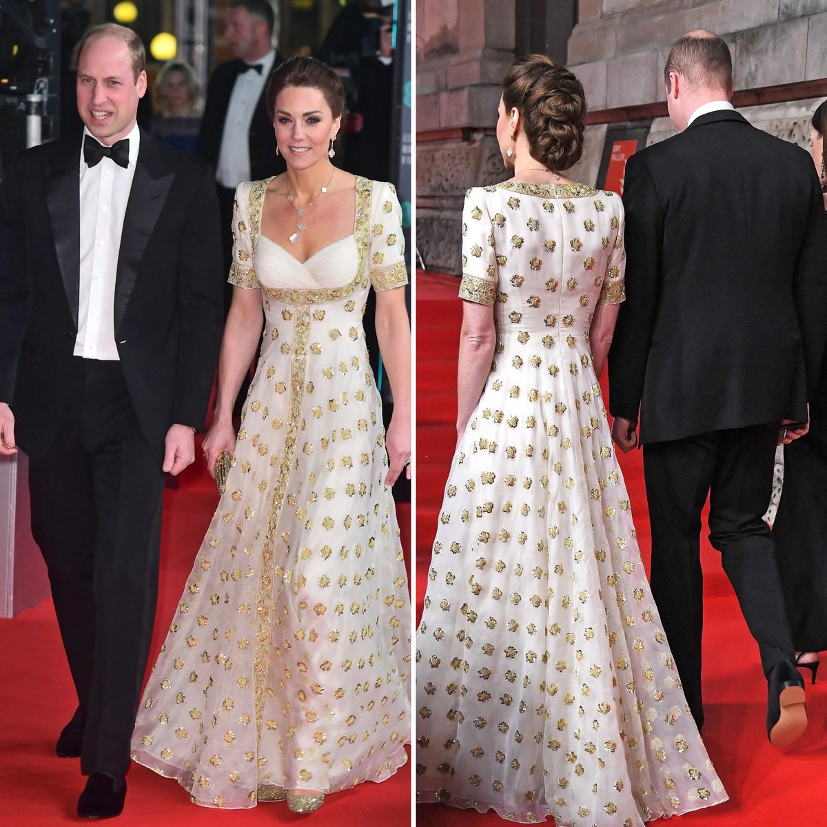 #OTD 2020 - Prince William and Catherine, Duchess of Cambridge attended the BAFTA Award Ceremony at @RoyalAlbertHall 

#DukeandDuchessofCambridge