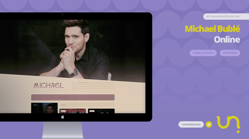 uniwebdesign's tweet image. Layout - Michael Bublé Online
@bublefanaccount 

🔗michaelbubleonline.org 
📷 Design e codificação por:@uniwebdesign