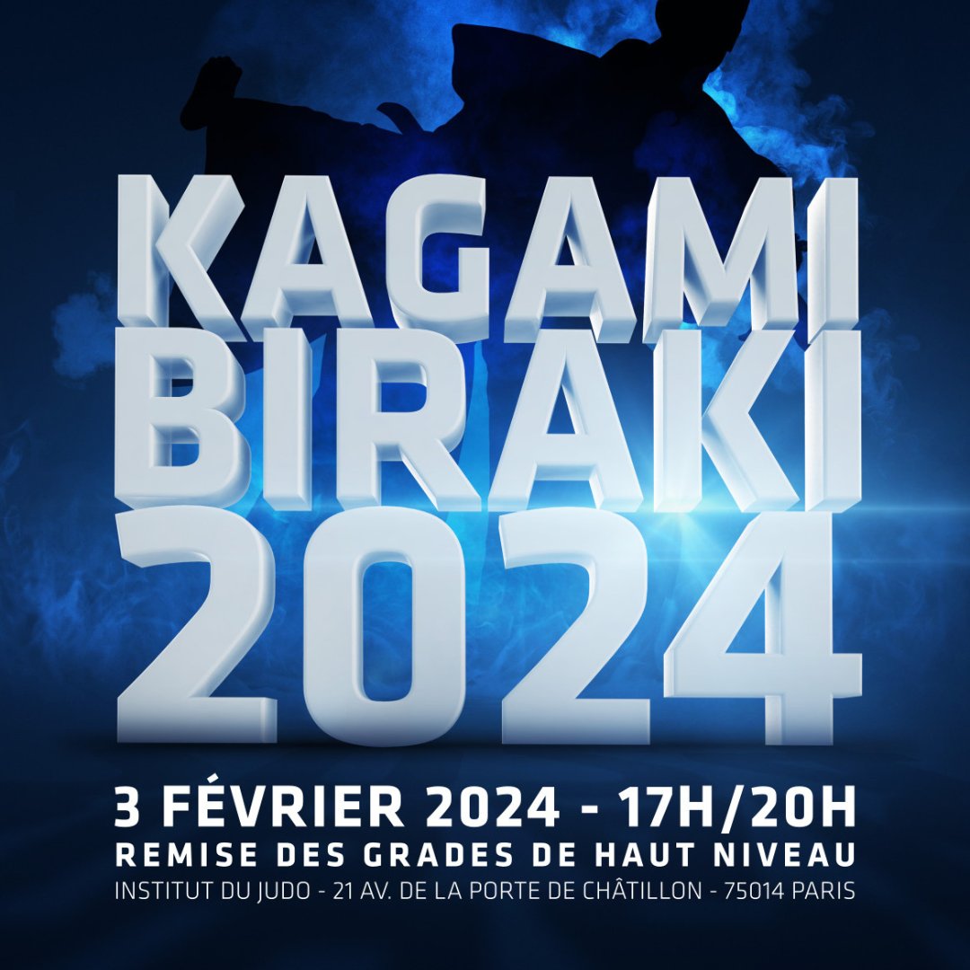 aikidoffaaa's tweet photo. ⏱️ J-1 avant le Kagami Biraki 2024 !  

Rendez-vous demain à partir de 17h00 à l'Institut du Judo (Paris 14e) pour les démonstrations de nos disciplines et les remises de diplômes de haut niveau.

✨Entrée libre ! Ouvert a tous !
#aikido #ffaaa https://t.co/6UgMfHy1rk
