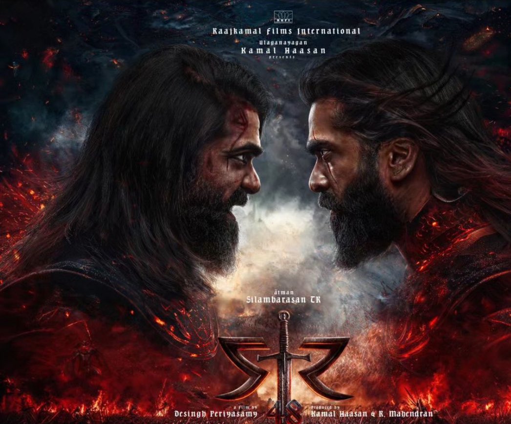 MythirayanB's tweet photo. "Get ready for a historical action extravaganza as #STR48 reveals its first look, featuring #SilambarasanTR in a dual role."🔥🥵 https://t.co/t3qKVePKhR