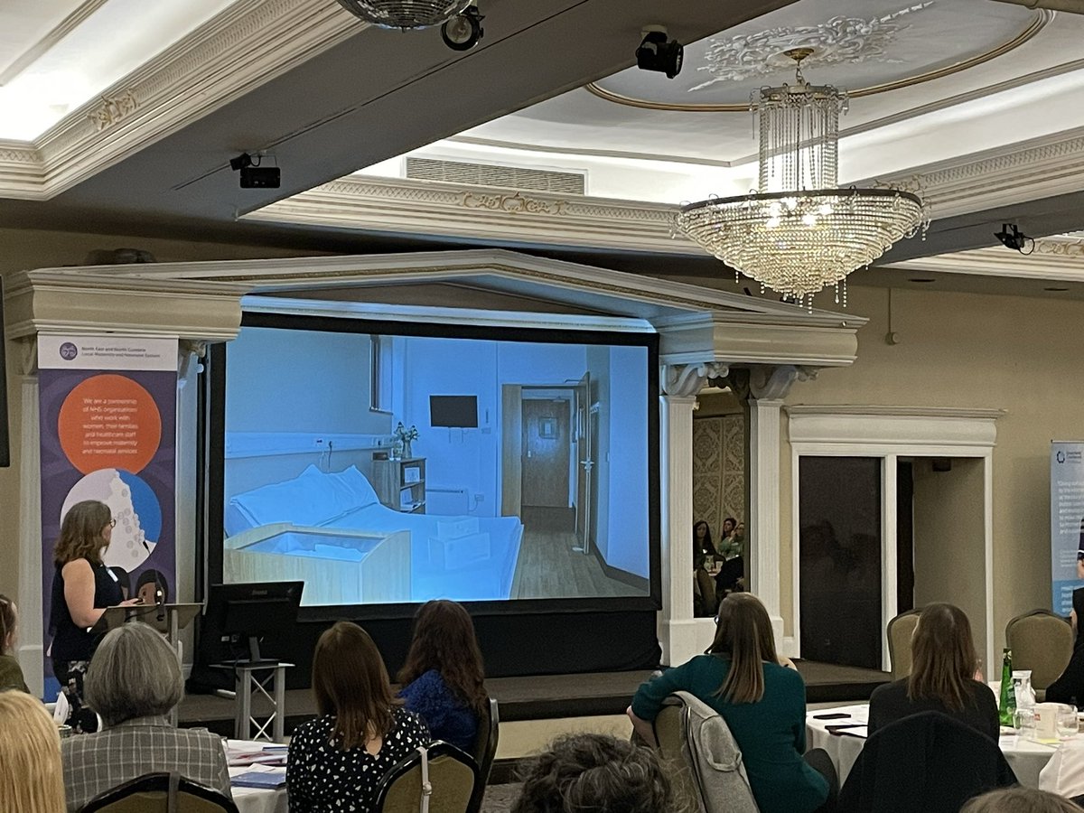 Our own @karenhooper6 sharing the work we have done improving the bereavement facilities in maternity @Gateshead_NHS. A calm space helping families at one of the most difficult times of their lives.