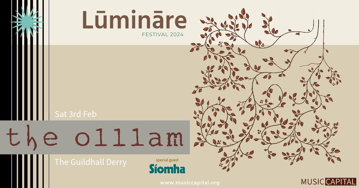 Derry, we’ll see you tomorrow at The Guildhall, Luminare Festival with @siomhamusic 👇🏼👇🏼👇🏼 Tickets: eventbrite.co.uk/e/luminare-fes…