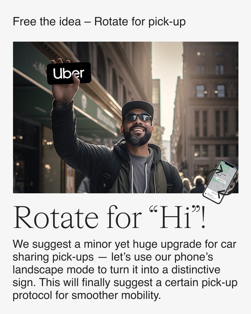 super____vision's tweet photo. How do you signal your driver at the pick-up? How do the drivers know that you are you? We suggest this in-app tweak – rotate your phone to signal the driver with a full screen logo and colour coding. You most likely have the phone in your hand already! @boltapp @Uber @gojektech https://t.co/cE73ANDW1z