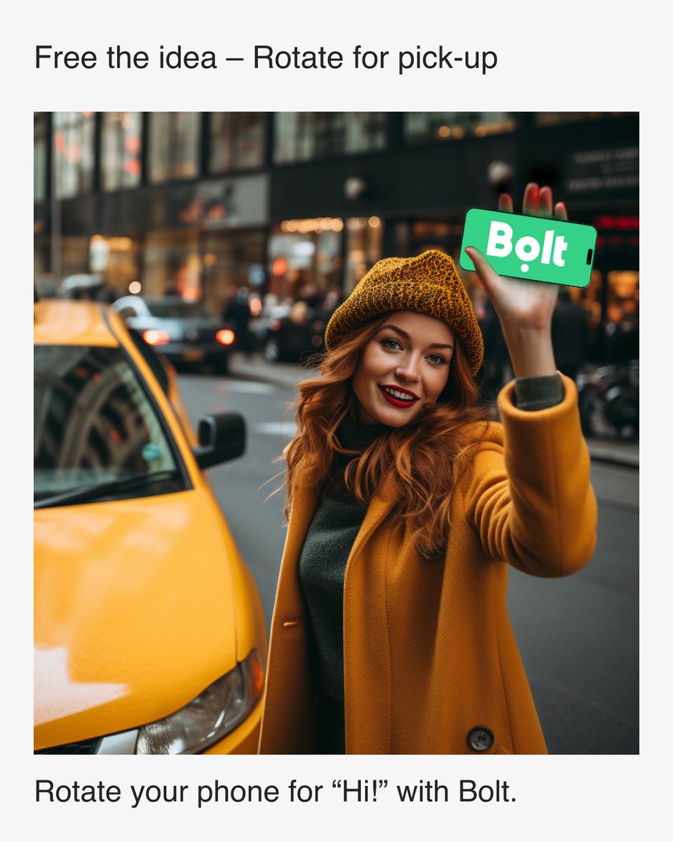 How do you signal your driver at the pick-up? How do the drivers know that you are you? We suggest this in-app tweak – rotate your phone to signal the driver with a full screen logo and colour coding. You most likely have the phone in your hand already! <a href="/boltapp/">Bolt</a> <a href="/Uber/">Uber</a> <a href="/gojektech/">Gojek Tech</a>