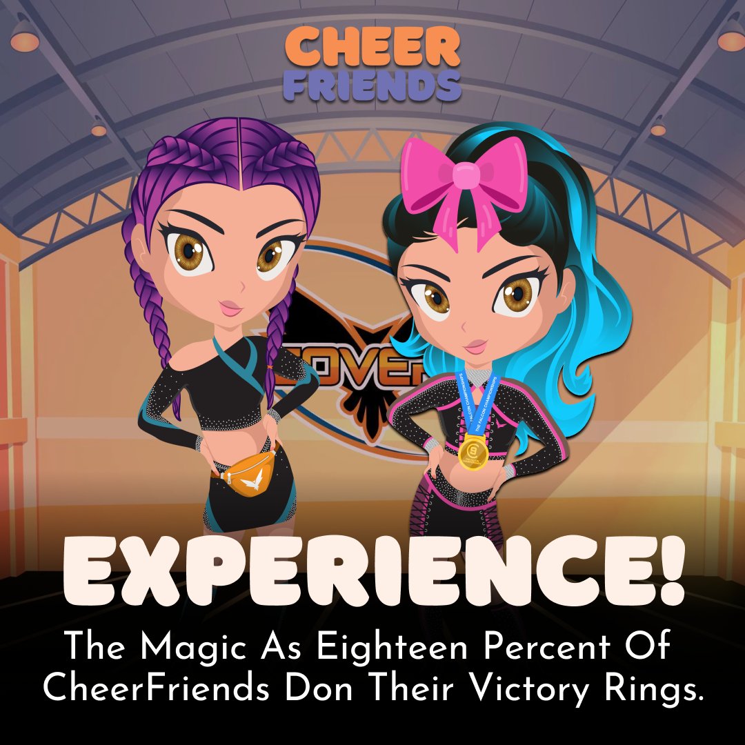 CheerFriendsNFT's tweet photo. "Experience the magic as eighteen percent of CheerFriends don their victory rings, sparking a mesmerizing transformation into 'variants.' Witness the emergence of legendary super-genetics, where multiple rings elevate individuals to unparalleled heights!"
#nft #eth #cheerfriends https://t.co/HazpuboE6R