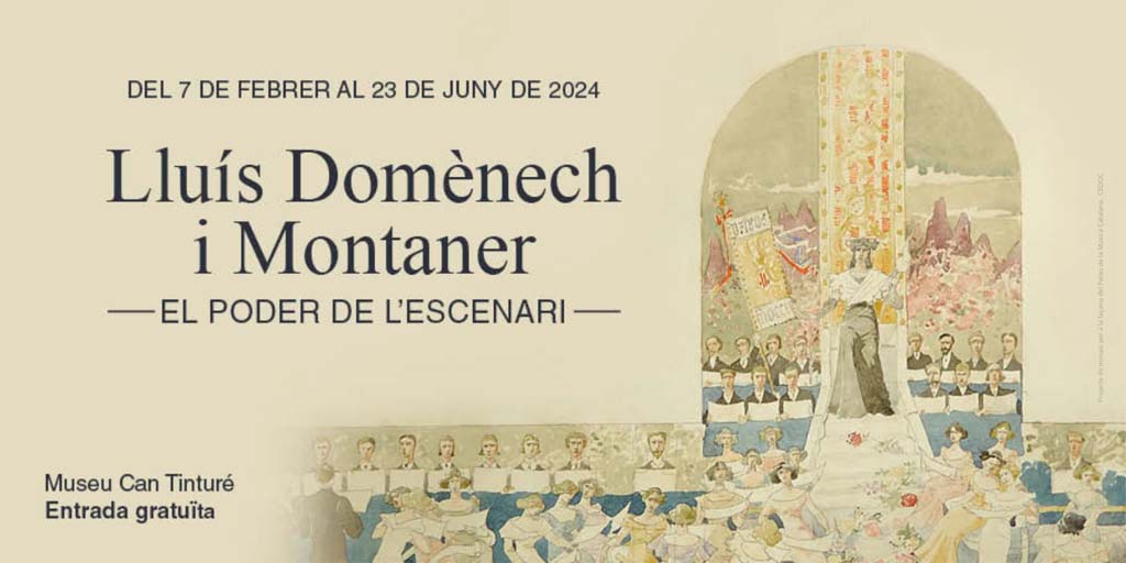 Inaugurem nova exposició temporal! “Lluís Domènech i Montaner. El poder de l’escenari” 📅 Dimecres, 7 de febrer a les 19 h. Conferència inaugural amb Marta Saliné i Perich, comissària de la mostra Més informació: bit.ly/3UAY97Z