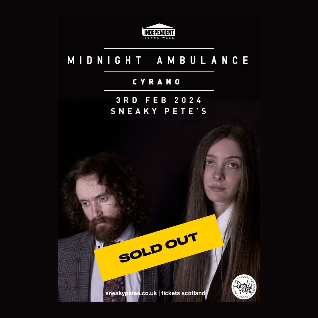 Edinburgh has officially sold out! Thanks to everyone who bought tickets 🖤 We’ve some tickets left for @ccfest tonight at @BroadcastGLA for anyone who missed out: linktr.ee/midnightambula… See you all soon x