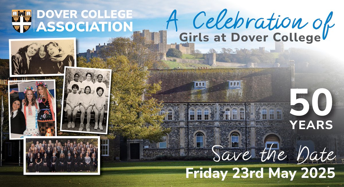 The Dover College Association is delighted to be working with Margo Mayhew (Duckworth ’76) and Paromita Sanatani (Belmont ’75) to organise a 50 Years of Girls at Dover College celebration event at the College on Friday 23rd May 2025.