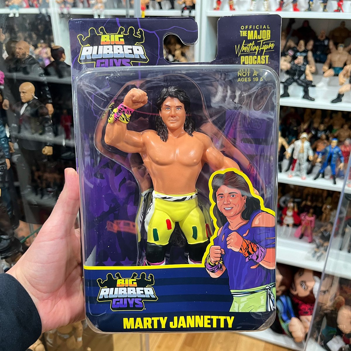 Party Marty is officially part of the Big Rubber Guys collection!

#figheel #actionfigures #toycommunity #toycollector #wrestlingfigures #wwe #aew #njpw #martyjannetty #bigrubberguys