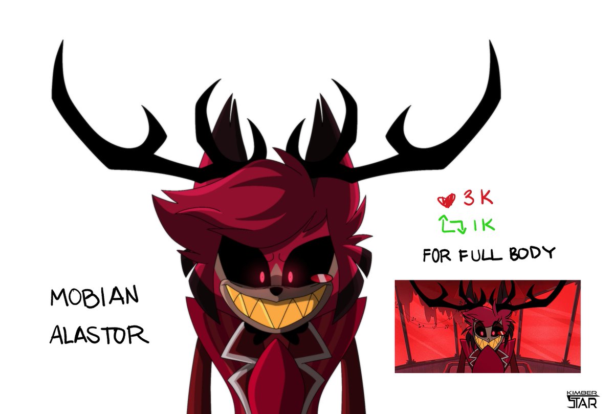 Kimberstar_'s tweet photo. Mobian Alastor!!!
I TRIED MY BEST OKK I HOPE YALL LIKE IT ASNDHASF

LUCIFER IS NEXT
#SonicTheHedgehog #SonicTheHedeghog #digitalart #digitalartist #myart #HazbinHotel #HazbinHotelAlastor #HazbinHotelFanart #sonicfanart #fyp #fypシ #fypage https://t.co/T2auk2pko5