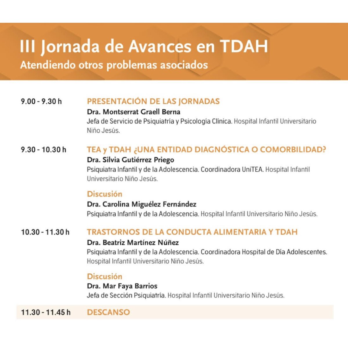 SaludMentalHNJ's tweet photo. III Jornadas de Avances en TDAH.

Agradecemos la excelente acogida de este curso una edición más. Las plazas están cubiertas, pero abrimos lista de espera para aquellos que aún no se hayan apuntado y quieran tener la oportunidad de acudir ⬇️ https://t.co/7TL8XOlXiE