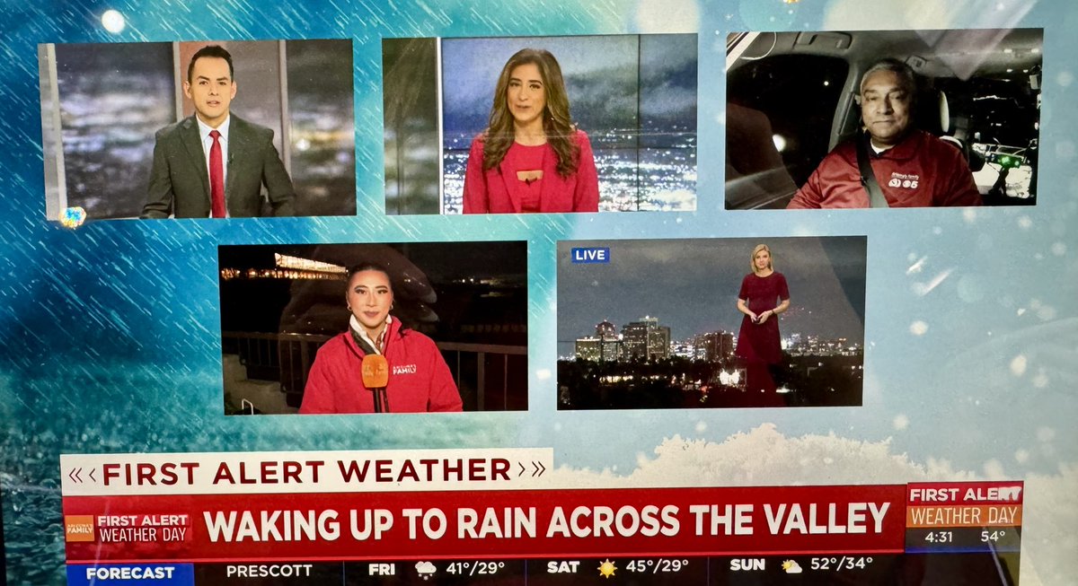 IT’S A FIRST ALERT WEATHER DAY 🚨 As you wake up this Friday morning, we’ve got you covered! From the roads to the @WMPhoenixOpen at @tpcscottsdale, @azfamily has you covered with everything you need to know as we expect more coming rain next week ☔️🌧️ Join us til 10 on #GMAZ 📺