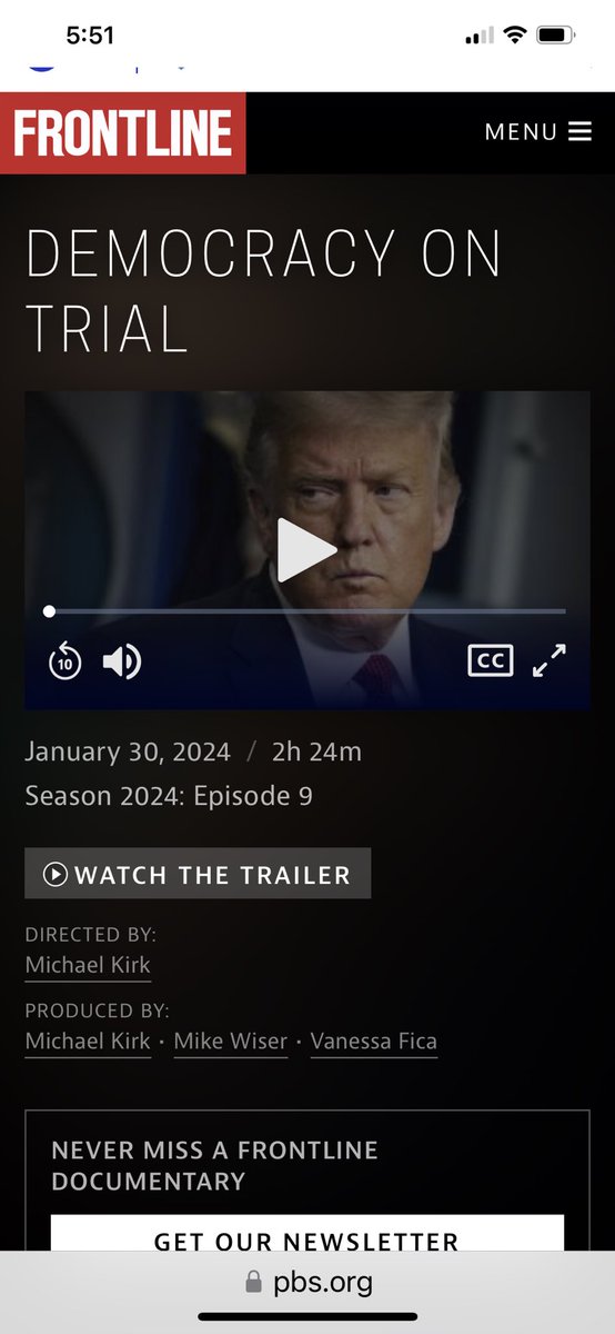 JDLuckenbach's tweet image. This is a must watch for everyone, PBS Frontline episode, Democracy On Trial.
#MorningJoe