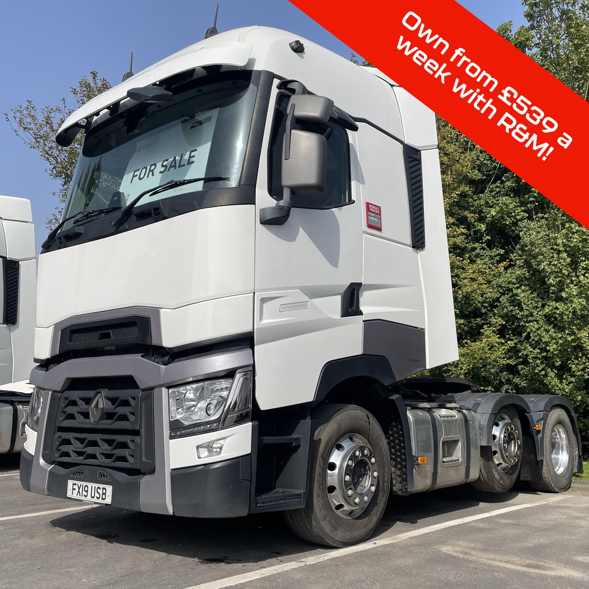 We currently have this used Renault Trucks T High 520.26 6x2 tractor unit available from £539 a week on a 3-year rent-to-buy including R&M*

*subject to T&Cs and credit approval

For more details👇
thompsoncommercials.co.uk/listings/used-…

#UsedTrucks
