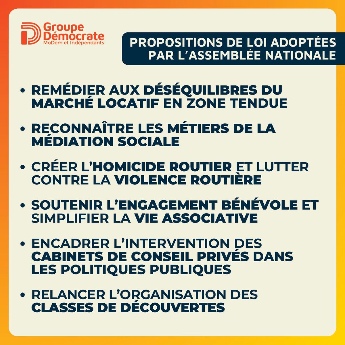 Semaine transpartisane à l’@AssembleeNat : un travail collectif cohérent ! 👇