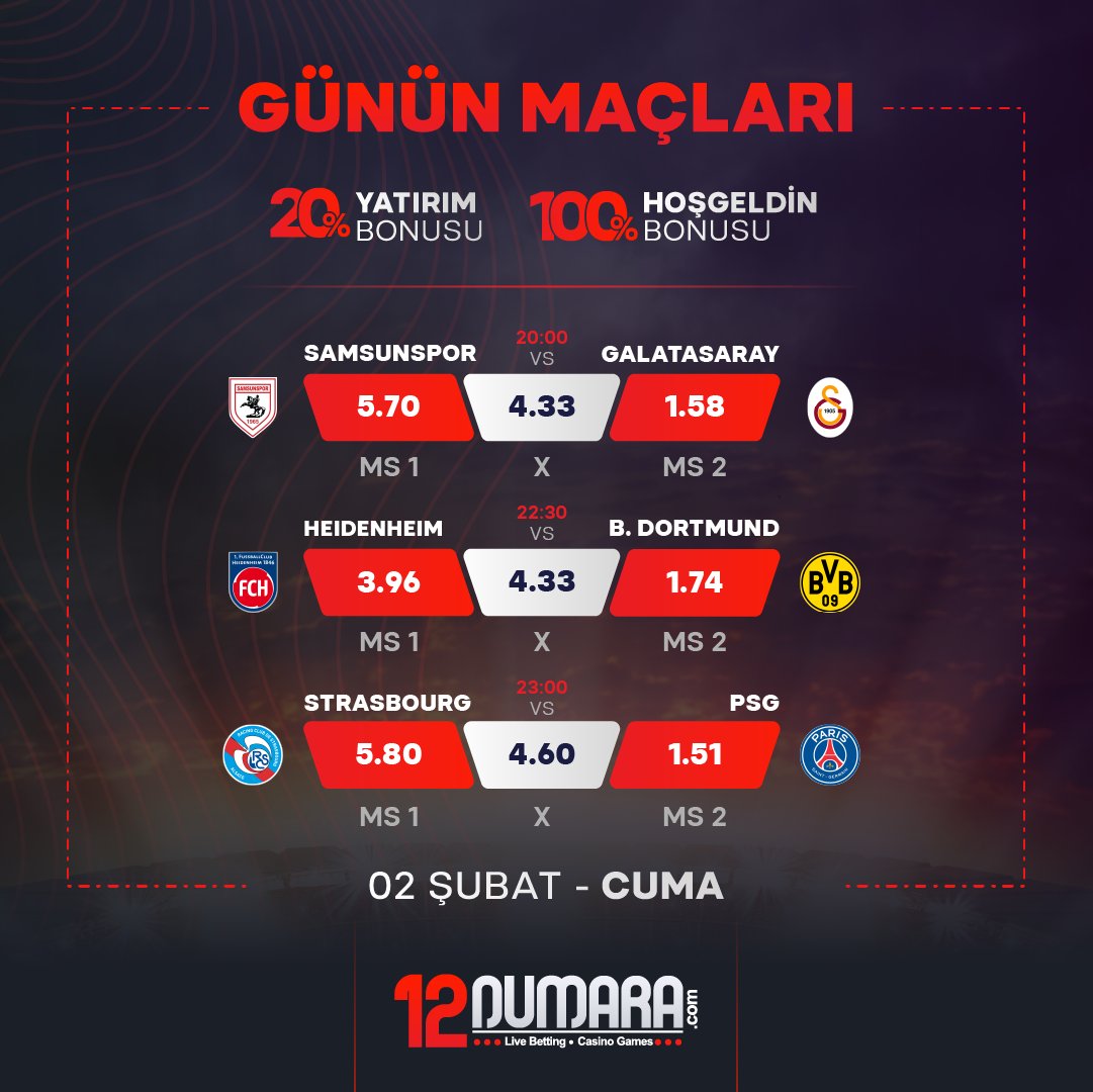 onikinumarax's tweet photo. ⚽️Onikinumara'da Günün Maçları Başlıyor!  

⚡️%20 Yatırım Bonusu ve %100 Hoşgeldin Bonusu avantajlarıyla kazancınızı katlayın!  

 👍Hemen yatırım yapın ve günün heyecanlı maçlarına katılın. Bonuslarınızla kazanmanın keyfini çıkarın! https://t.co/DE5lqtDYWe