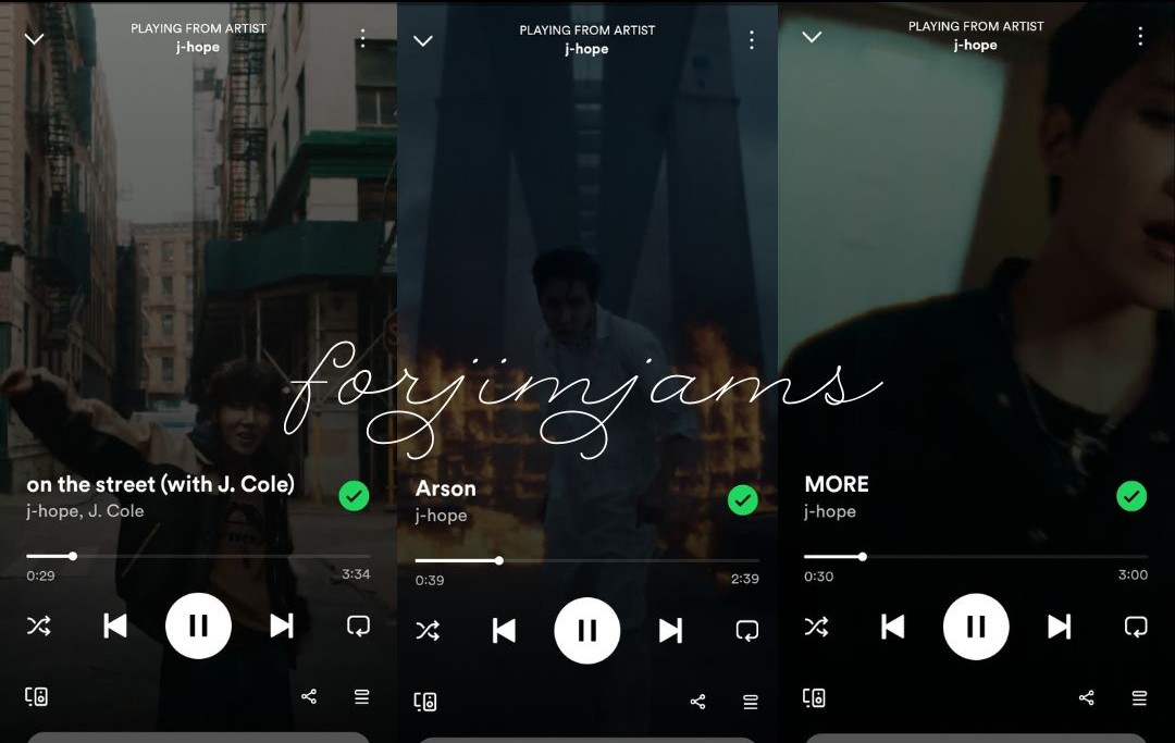 forjimjams's tweet image. I dare you to join streaming challenge on spotify
- More
- Arson
- On The Street 

j-hope birthday goals 🔥
#jhop #jhopeBdayGoals2024 #hobiuary

@peachyoon__ @nmjunkim @BOBAKOO___ @jmazeey @CEINSUGS3 
izin tag yaa 💜