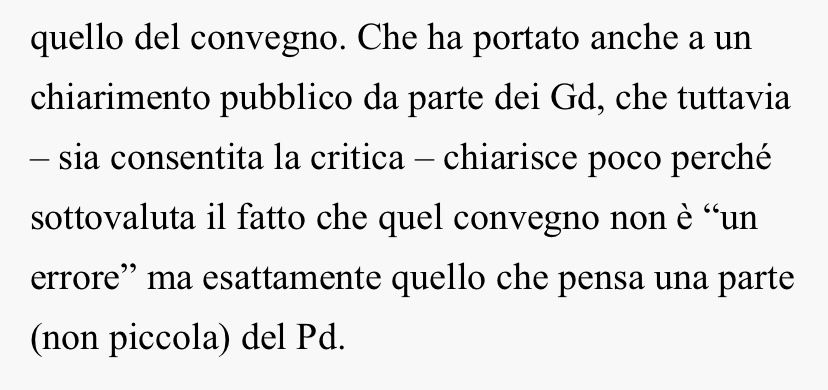 Apprendiamo con piacere che il Foglio ha svolto uno studio statistico delle opinioni interne al PD e dispone di precisi numeri su chi sostiene cosa, mandateceli perché servirebbero anche a noi!