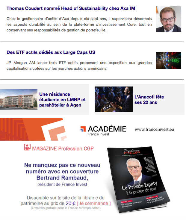 🔴 #CGP, ça s'est passé cette semaine ! Découvrez dans cette News Hebdo, les actus en #GestionDePatrimoine qu'il ne fallait pas manquer ! 

➡️ tinyurl.com/ysvhuape

#AssetManagement #Immobilier #AssuranceVie #PrivateEquity #Epargne #Fintech