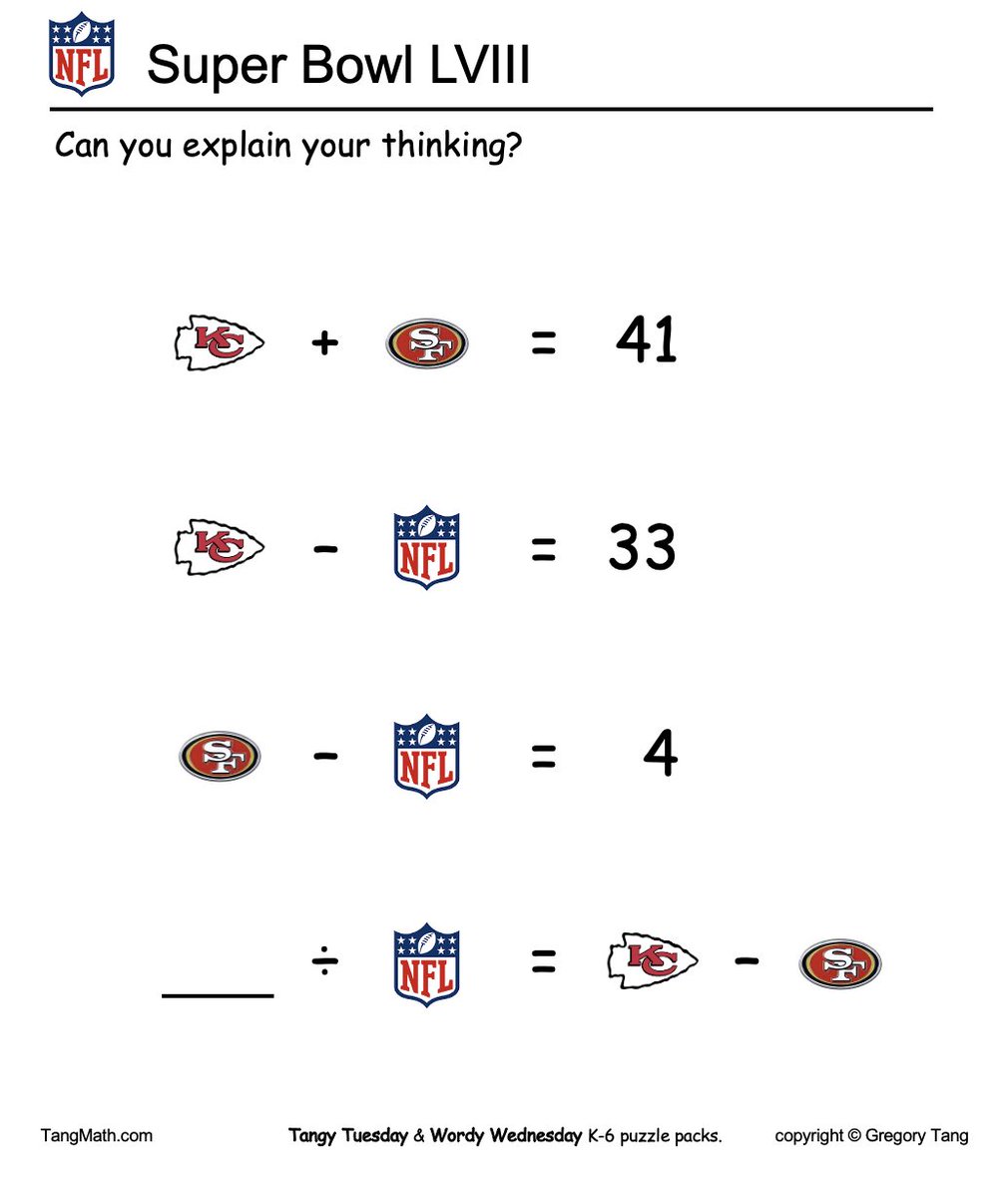 Happy Friday! Here's a fun Gr 3+ problem for you &amp; your kids. Make sense of each equation, first separately and then together. With practice, it's a fun mental math problem that takes less than a minute. If you've done PD with me, you'll know the answer in about 5 seconds. Enjoy!