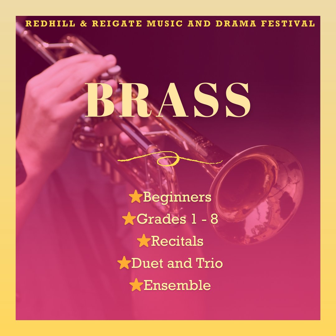 All our Brass section classes are for any brass instruments. 

Whatever your instrument of choice, come along and play! We have classes spanning from beginners, all the way to Grade 8. 

Find out more: rrmdf.org.uk/syllabus/brass Entries close Feb 28th.

#whatsonsurrey #redhill