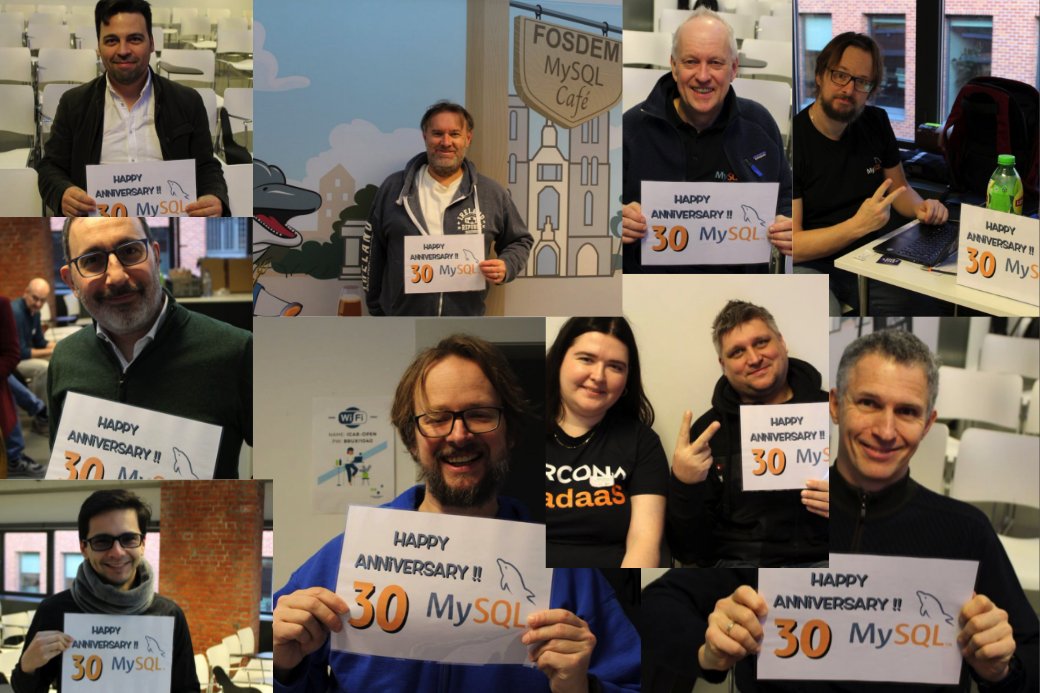mysql_community's tweet image. #MySQL's 30th anniversary next year! Preparing for this milestone at #MySQLBelgianDays2024!
#MySQLCommunity