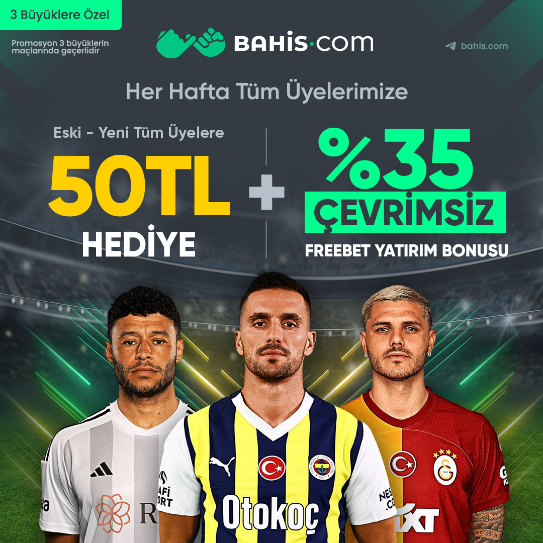 Bahiscom_Gir's tweet photo. Bahis·com'dan Tüm Üyelere 50 TL + %35 Çevrimsiz Freebet!

✔️  Samsunspor - Galatasaray 

📢 50 TL Bedava Bahis + %35 Çevrimsiz Freebet Yatırım Bonusu

🔸 Bu fırsattan yararlanmak için Hemen Bahis·com'a Gel!

#bahiscom #bahiscomgiriş #gs #freebet #samsunspor #Galatarasay https://t.co/nSLpBFtDO9