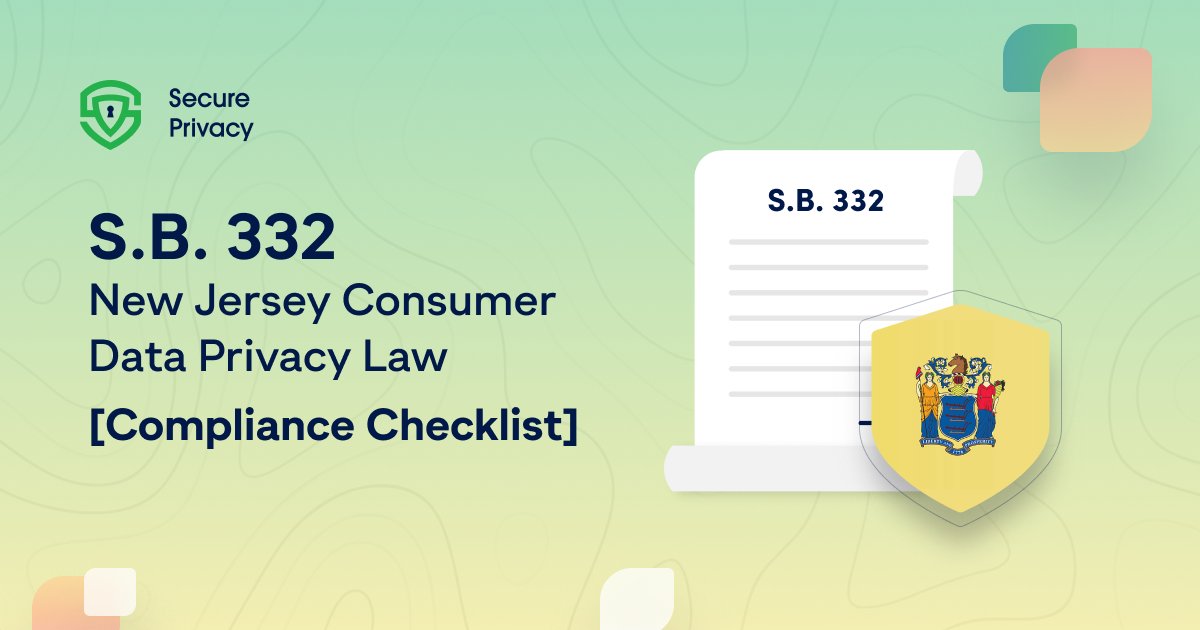 SecurePrivacyAI's tweet image. NJ's Consumer Data Protection Bill is on its way. 
Get compliant &amp;amp; grab our FREE checklist ➡️ secureprivacy.ai/blog/new-jerse…

Don't just comply, excel! ✨ Get your checklist &amp;amp; unlock worry-free NJ data privacy. #NJDataPrivacy #Compliance #SecurePrivacy