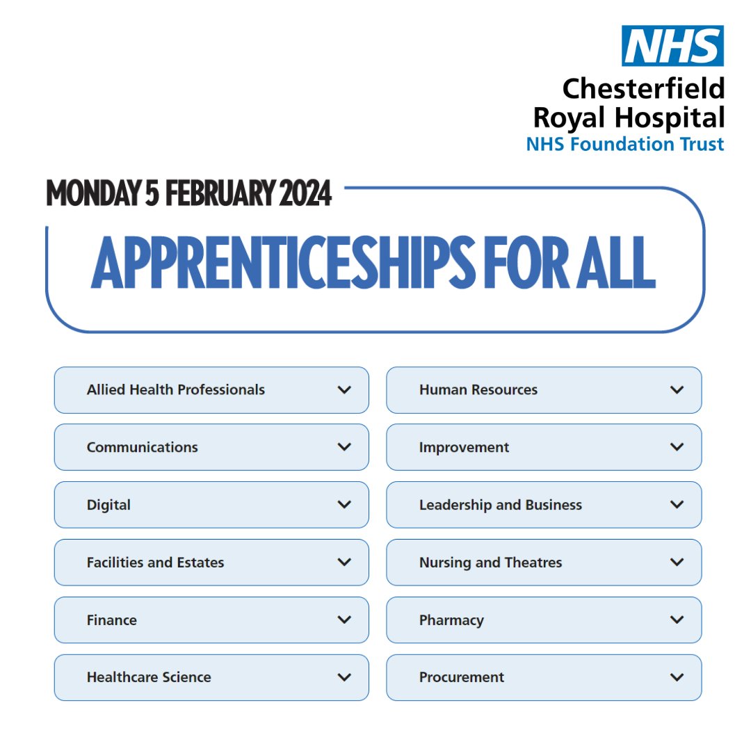 📅Today marks the start of #NationalApprenticeshipWeek. 
🤔Did you know that we have 60+ apprenticeships available across 12 areas? 
✅You can find out more about our apprenticeships, including case studies from apprentices on our dedicated webpage: bit.ly/48Jyspe