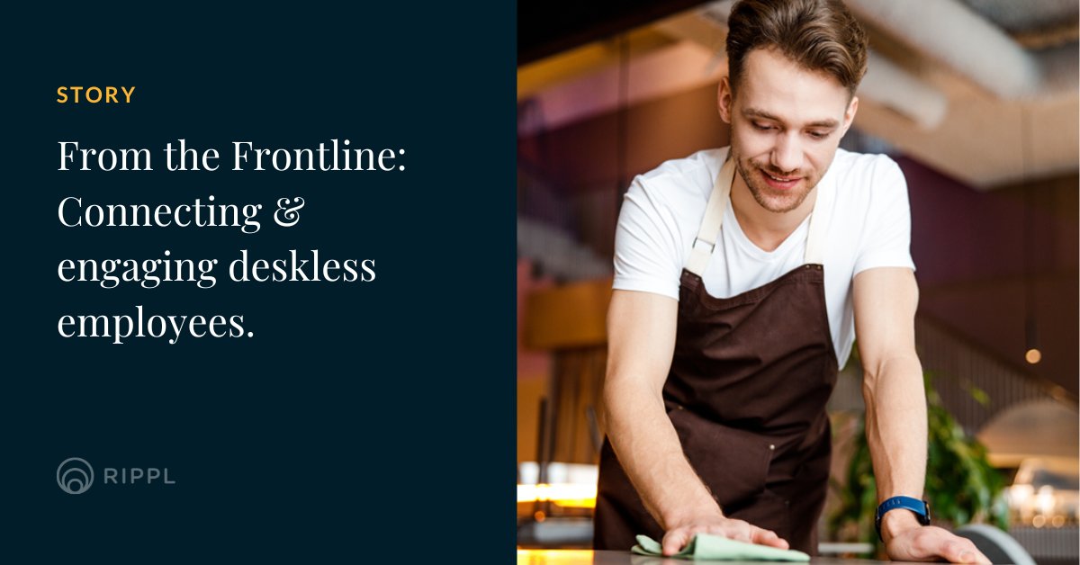 ripplplatform's tweet photo. ☔ 51% of deskless workers feel expendable to their employer. Meet Harry and explore the barriers Harry faces in his day-to-day, plus how employers with a majority frontline workforce can proactively break these down to empower their people: https://t.co/u7CZ15BPzg
#GetMore https://t.co/oJpNa5ZddJ