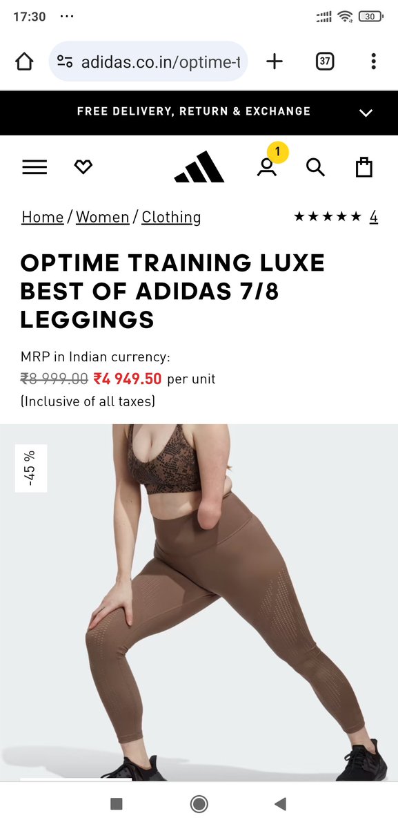 mahendervs's tweet photo. Hats off to #adidasIndia for choosing a model with amputated body part. Hope it becomes normal. ALL EQUAL 👏👏##anandmahindra #ElonMusk https://t.co/R0S2wqxyDc
