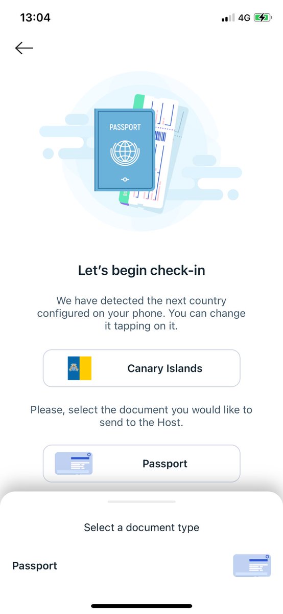 abrahcadabraham's tweet photo. ¿Esto es en serio? @staymyway 
Resulta que al seleccionar lslas Canarias nos da únicamente opción de pasaporte y no podemos elegir DNI español.

#canarias #islascanarias #staymyway #8islas #Trending https://t.co/VljojwPag3