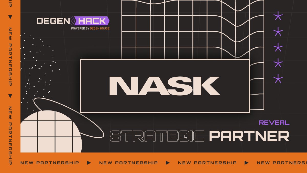 DegenHouse_'s tweet image. 🤝@NASK_pl becomes a strategic partner of the DEGEN HACK hackathon and conference. 

The organization enhances Poland&apos;s network security and promotes safe tech use through research and cybersecurity, focusing on protecting youth.

📝Hackathon registration: degenhack.dev