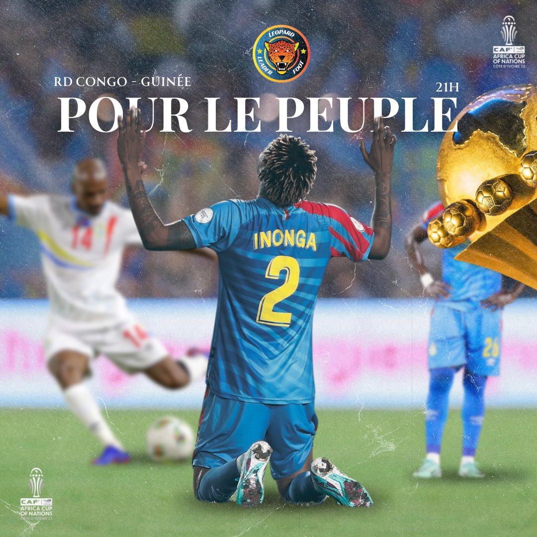 Jour de match, jour de gloire…🐆🇨🇩❤️

#AllezYLesLeopards 
#RDCGUI