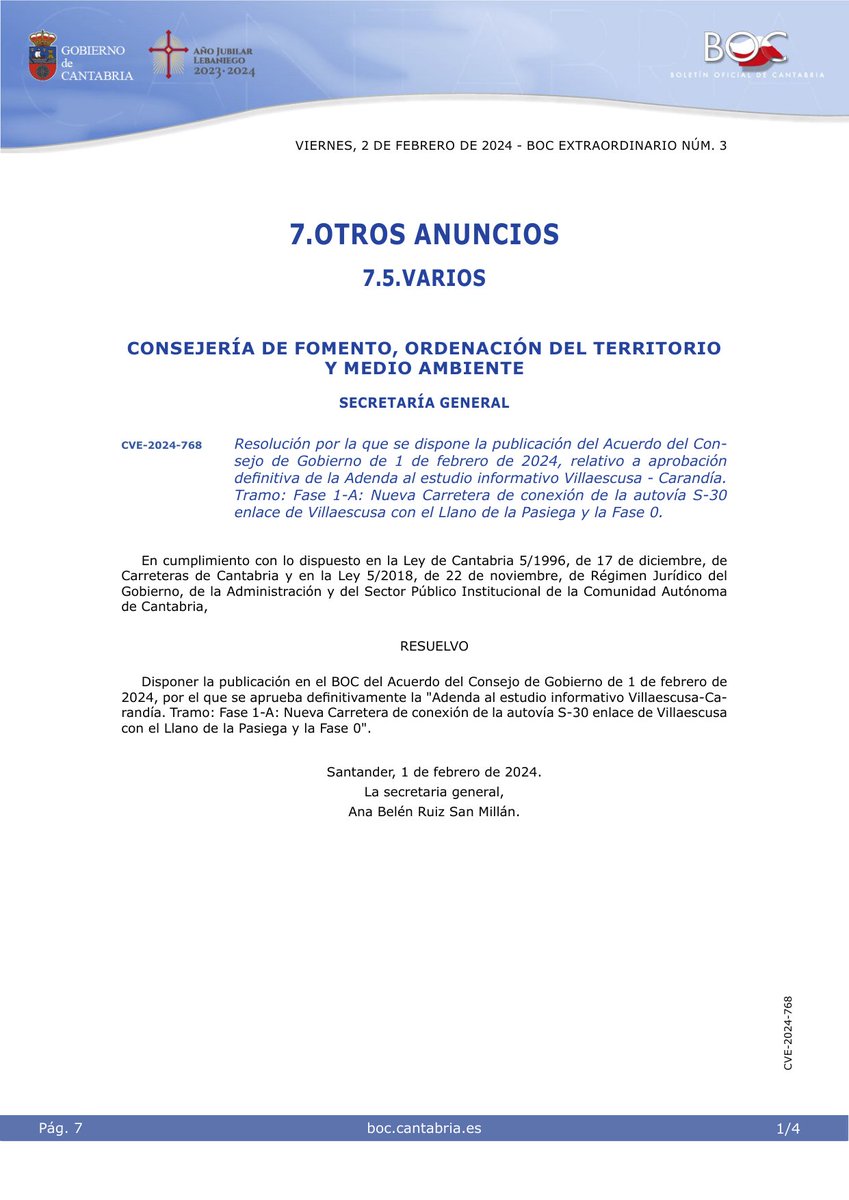 Boletín Oficial de Cantabria tweet media