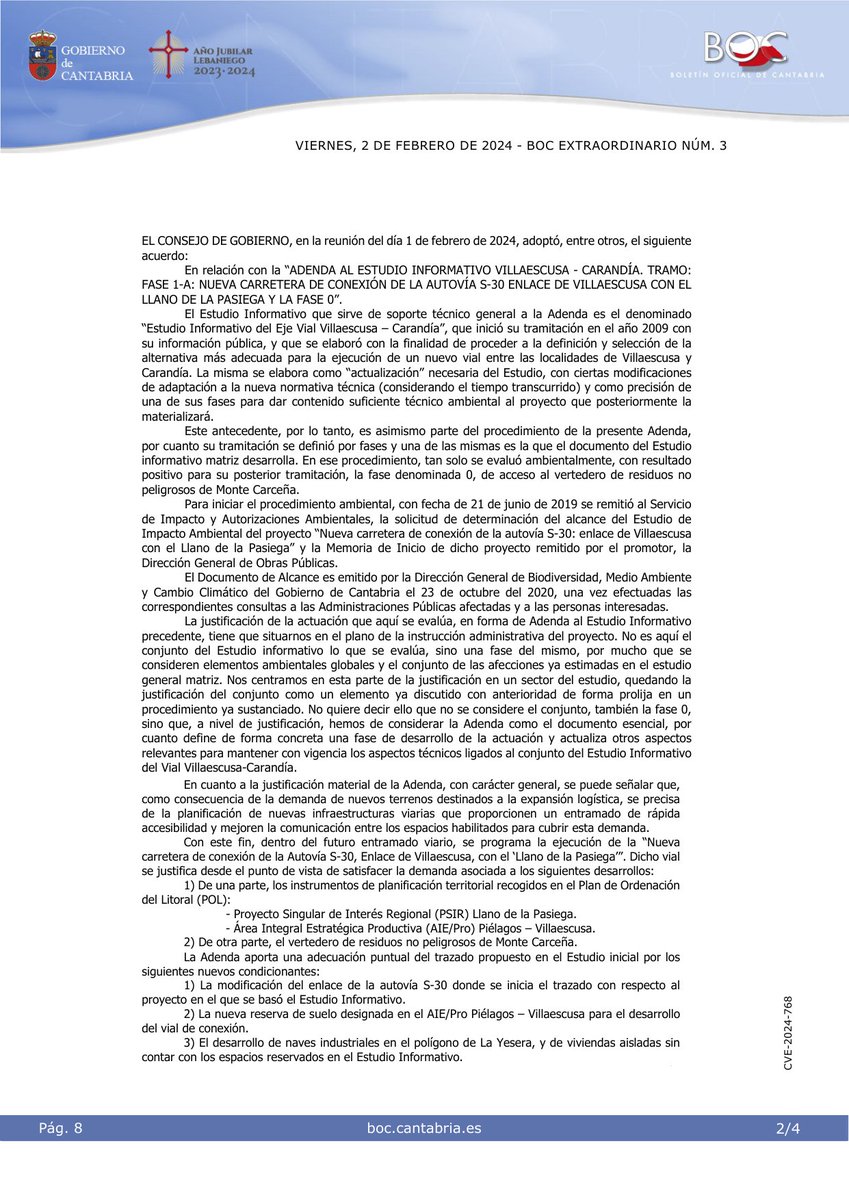 Boletín Oficial de Cantabria tweet media