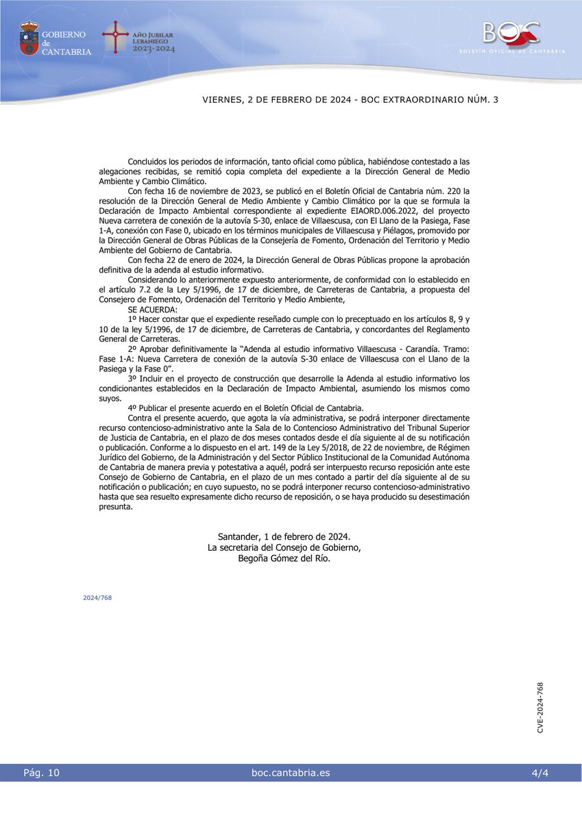 Boletín Oficial de Cantabria tweet media