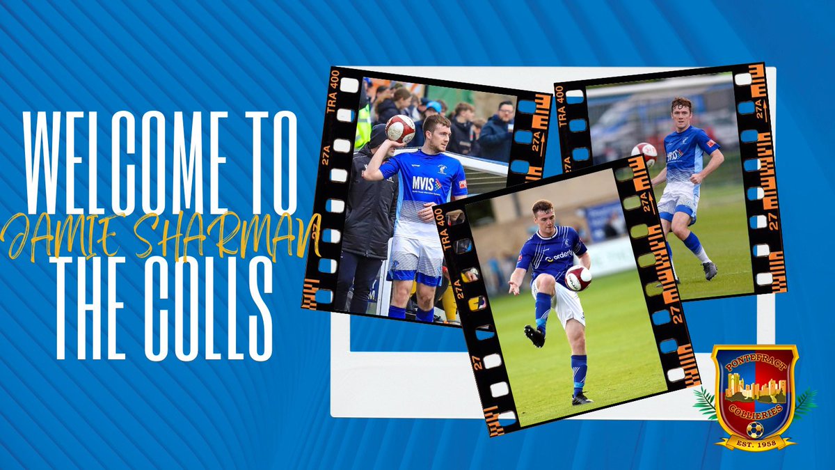 PonteCollsFC's tweet photo. ✍🏼 We are delighted to confirm the capture of defender Jamie Sharman, who signs from Bradford Park Avenue. 

The former Chesterfield FC academy product also made over 80 apps for Matlock Town in the Northern Premier League. 

Welcome to Ponte, Jamie 🤝

#UTC https://t.co/DZnqvqGaPt