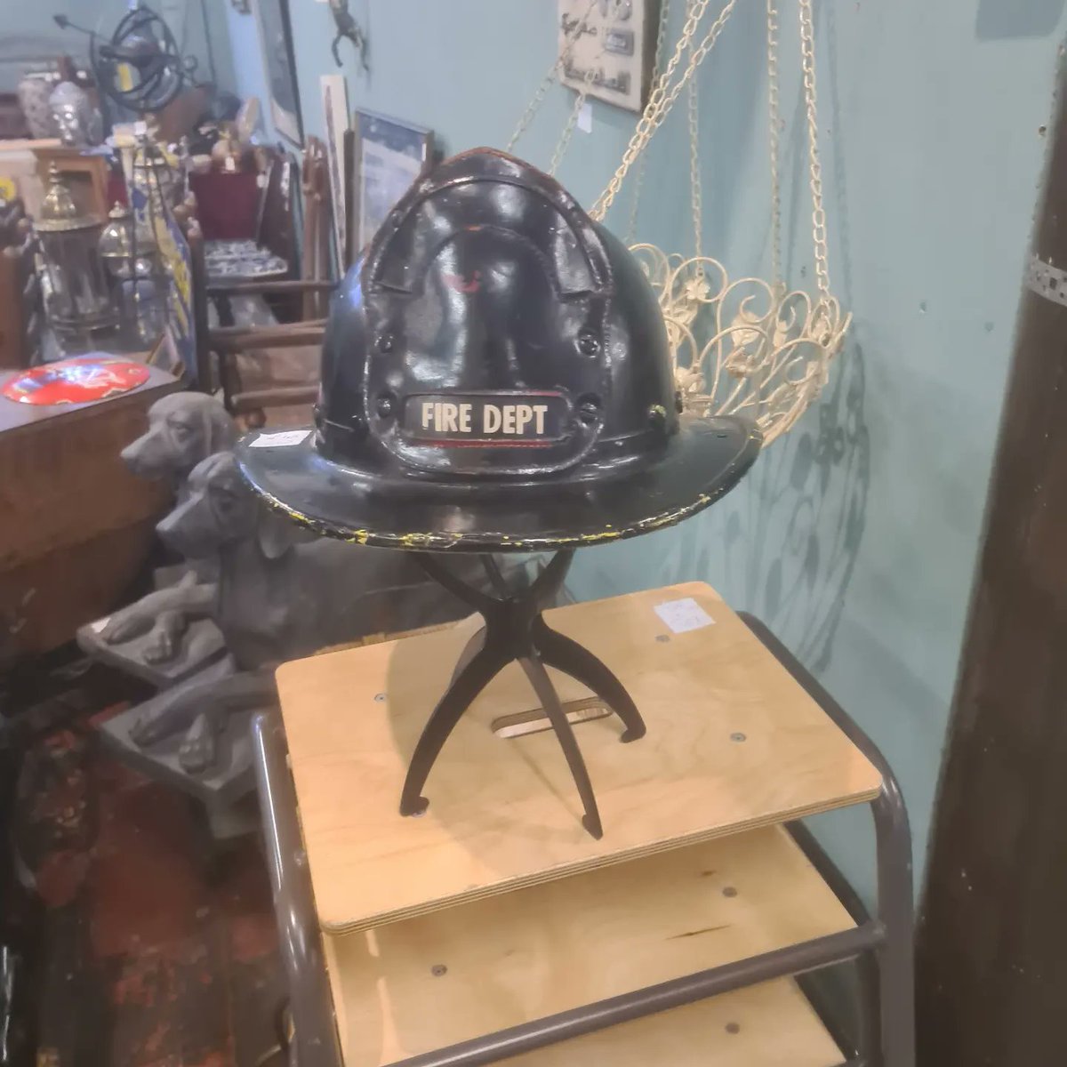 New stock added to my unit <a href="/PrestonAntiques/">Preston Antiques</a> #garden #firehelmet