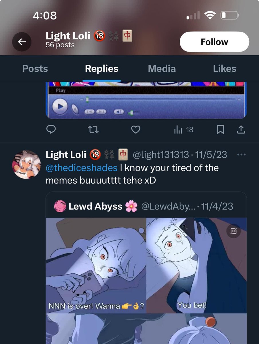 dicerapistbigot's tweet photo. @thediceshades And shocker here is that loli account actively tagging John in between sexually suggestive pictures of little girls. And here is the loli account admitting at the very least that they are supposedly Johns roommate. https://t.co/xfXcGvKomB